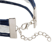Wrap Leather Bracelet Charm Bracelets pulseira couro Bracelets for Women Vintage Anchors Bracelet J4U66