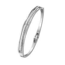 Rhinestone Diamond Woman Girl Ladies Bracelet Bangle Dress Wristwatch Silver Rhinestone Bangle Watch & Bracelet Set 590S J4U66