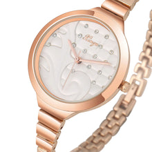 Women Luxury Top Rose Gold Silver Women Fashion Classic Watch Crystal Rhinestone Bangle Watch Bracelet Set 189 for Ladies J4U66