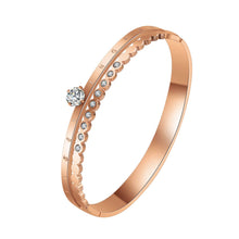 Women Luxury Top Rose Gold Silver Women Fashion Classic Watch Crystal Rhinestone Bangle Watch Bracelet Set 189 for Ladies J4U66