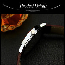 Luxury Waterproof Faux Leather Men Blue Ray Glass Sports Quartz Watch Dress Quartz Analog Watches Hour for Men  J4U66