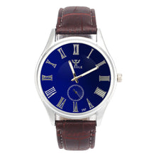 Luxury Waterproof Faux Leather Men Blue Ray Glass Sports Quartz Watch Dress Quartz Analog Watches Hour for Men  J4U66