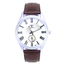 Luxury Waterproof Faux Leather Men Blue Ray Glass Sports Quartz Watch Dress Quartz Analog Watches Hour for Men  J4U66