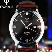 Mens watches Business Leather Band Calendar Date ClockWaterproof Wrist watch Quartz-watch relogio masculino J4U66