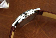 Mens watches Business Leather Band Calendar Date ClockWaterproof Wrist watch Quartz-watch relogio masculino J4U66