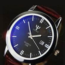 Mens watches Business Leather Band Calendar Date ClockWaterproof Wrist watch Quartz-watch relogio masculino J4U66