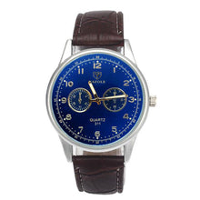 Brand Luxury Famous men watch Mens Waterproof Noctilucent Leather Blue Ray Glass Quartz Analog Watches Relogio Masculino J4U66