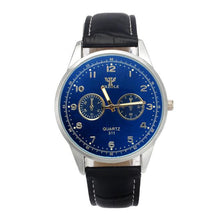 Brand Luxury Famous men watch Mens Waterproof Noctilucent Leather Blue Ray Glass Quartz Analog Watches Relogio Masculino J4U66