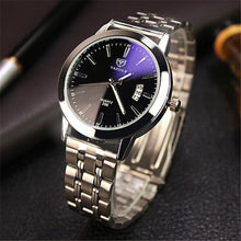 Full Steel White Black Blue Ray Dial 30m Waterproof Luminous Hands Business Dress Sport Wrist watch Watches for Men  J4U66