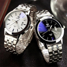 Full Steel White Black Blue Ray Dial 30m Waterproof Luminous Hands Business Dress Sport Wrist watch Watches for Men  J4U66