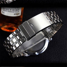 Full Steel White Black Blue Ray Dial 30m Waterproof Luminous Hands Business Dress Sport Wrist watch Watches for Men  J4U66