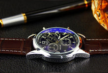 Mens watches Top Brand Luxury Mens Business ClockBlue Ray Glass Quartz Wrist watch Quartz-watch relogio masculino J4U66