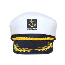 Yacht Captain Navy Marine Skipper Ship Sailor Military Nautical Hat Cap White J4U66