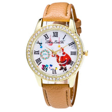 8 Colors Santa ClauWomen Ladies Luxury Diamond Leather Quartz Wrist Dress Watch Montre femme Clock Gift J4U66