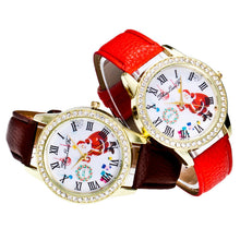8 Colors Santa ClauWomen Ladies Luxury Diamond Leather Quartz Wrist Dress Watch Montre femme Clock Gift J4U66
