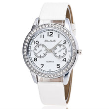 Brand Watch Women Ladies Luxury Diamond Leather Quartz Wrist Dress Watch Montre femme ClockRelojes mujer J4U66