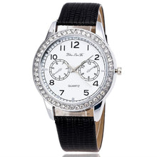 Brand Watch Women Ladies Luxury Diamond Leather Quartz Wrist Dress Watch Montre femme ClockRelojes mujer J4U66