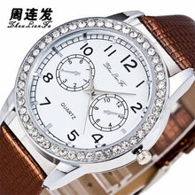 Brand Watch Women Ladies Luxury Diamond Leather Quartz Wrist Dress Watch Montre femme ClockRelojes mujer J4U66