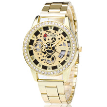 Fashion Glod Women's Watch Stainless Steel Watches Lady Girl Dress Relogio Analog Quartz Wrist Watches Clock Gift J4U66