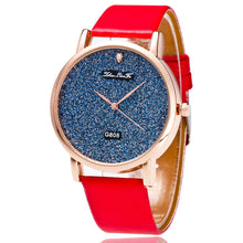 Fashion Luxury Top Women Men Analog Quartz Watch Leather Band One Rhinestone Wrist Watch Wristwatches Clock Gift J4U66