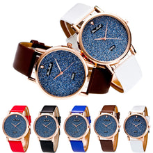 Fashion Luxury Top Women Men Analog Quartz Watch Leather Band One Rhinestone Wrist Watch Wristwatches Clock Gift J4U66