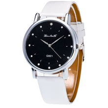 Fashion Luxury Women Men Analog Quartz Watch Leather Band Rhinestone Wrist Watch Wristwatches Clock Gift J4U66
