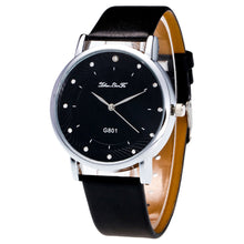 Fashion Luxury Women Men Analog Quartz Watch Leather Band Rhinestone Wrist Watch Wristwatches Clock Gift J4U66