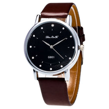 Fashion Luxury Women Men Analog Quartz Watch Leather Band Rhinestone Wrist Watch Wristwatches Clock Gift J4U66