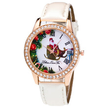 Fashion Women MenElk Analog Quartz Watch Leather Band Rhinestone Wrist Watch s HoursGift J4U66