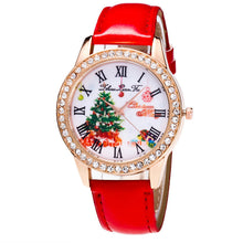 Merry Women Luxury Diamond Leather Quartz Wrist Dress Watch Montre femme Clock Tree Gifts J4U66