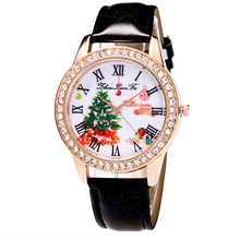 Merry Women Luxury Diamond Leather Quartz Wrist Dress Watch Montre femme Clock Tree Gifts J4U66