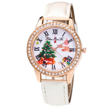Merry Women Luxury Diamond Leather Quartz Wrist Dress Watch Montre femme Clock Tree Gifts J4U66