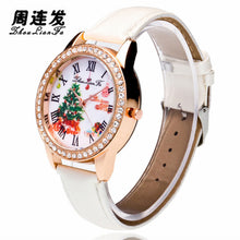 Merry Women Luxury Diamond Leather Quartz Wrist Dress Watch Montre femme Clock Tree Gifts J4U66