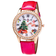 Merry Women Luxury Diamond Leather Quartz Wrist Dress Watch Montre femme Clock Tree Gifts J4U66