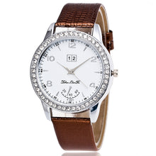 Reloj Mujer Women Watches Women Luxury Woman's Time Pattern Leather Band Analog Quartz Vogue Watch Relogio Feminino J4U66