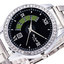 Luxury Military Stainless Steel Diamond Dial Sport QuartzClock Business Wristwatch Relogio Masculino J4U66