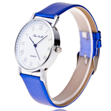 Luxury Woman Time Pattern Leather Band Analog Quartz Vogue Watch Business Wristwatch Relogio Masculino J4U66