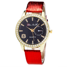 Luxury Candy ColorAndLeather Strap Diamond Watch Business Wristwatch watch ladies Relogio Masculino J4U66