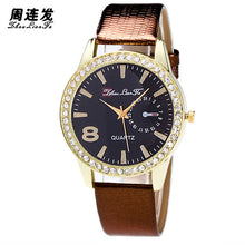Luxury Candy ColorAndLeather Strap Diamond Watch Business Wristwatch watch ladies Relogio Masculino J4U66