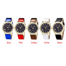 Luxury Candy ColorAndLeather Strap Diamond Watch Business Wristwatch watch ladies Relogio Masculino J4U66