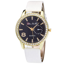 Luxury Candy ColorAndLeather Strap Diamond Watch Business Wristwatch watch ladies Relogio Masculino J4U66