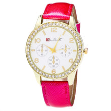 Top Luxury 5 ColorsAndLeather Strap Diamond Watch Simple Wristwatch watch ladies Relogio Masculino J4U66