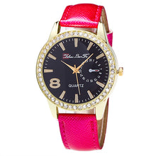 Top Luxury Candy ColorAndLeather Strap Diamond Watch Business Wristwatch watch ladies Relogio Masculino J4U66