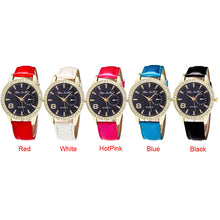Top Luxury Candy ColorAndLeather Strap Diamond Watch Business Wristwatch watch ladies Relogio Masculino J4U66