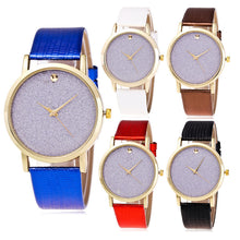 Top Luxury Candy ColorAndLeather Strap Diamond Watch Simple Wristwatch watch ladies Relogio Masculino J4U66