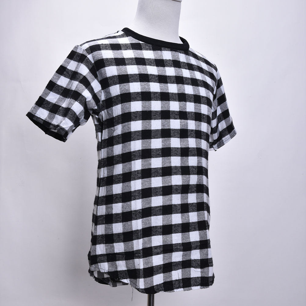 Zipper Men t shirt men extended Swag Hip Hop T-Shirt Casual cotton Plaid Shirts Star Hiphop Streetwear Top Tees Men  J4U66
