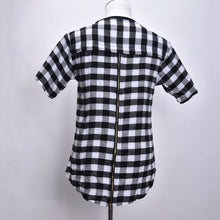 Zipper Men t shirt men extended Swag Hip Hop T-Shirt Casual cotton Plaid Shirts Star Hiphop Streetwear Top Tees Men  J4U66