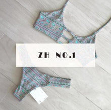 bikini sets vintage black white printing bra strap low red thong bikini sets padded beachwear bathing suit biquini c121 J4U66