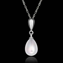 bijoux women necklaces simulated pearl beads zircon woi pendant necklacen 04 J4U66