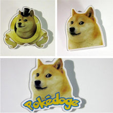 doge dog pokedoge Japanese pet shiba pin brooches for women men girls boys acrylic weird quirky accessories s J4U66